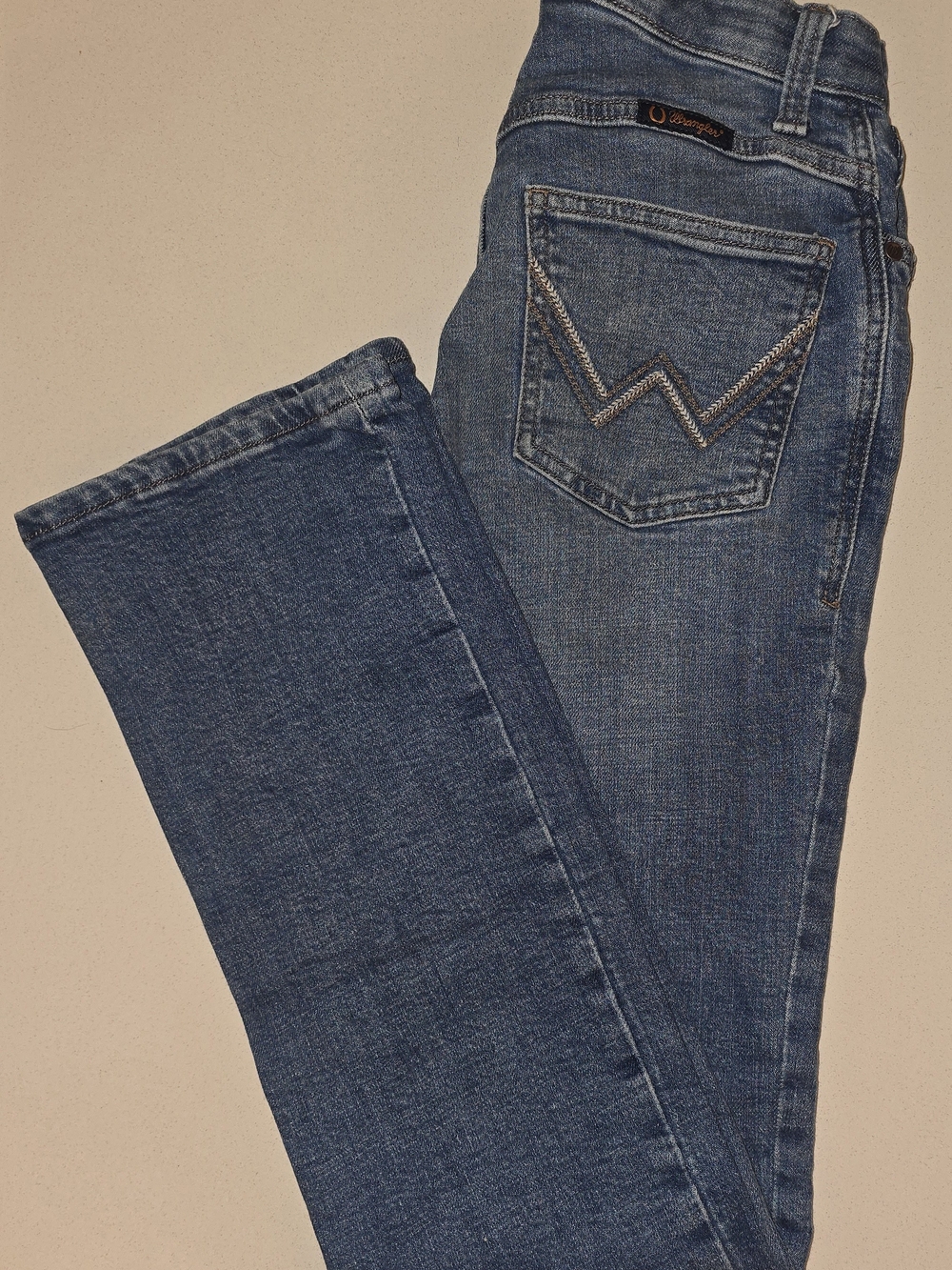 Wrangler Willow  Women’s Blue Boot Cut Riding Jeans - Mid Blue Wash 28" Waist